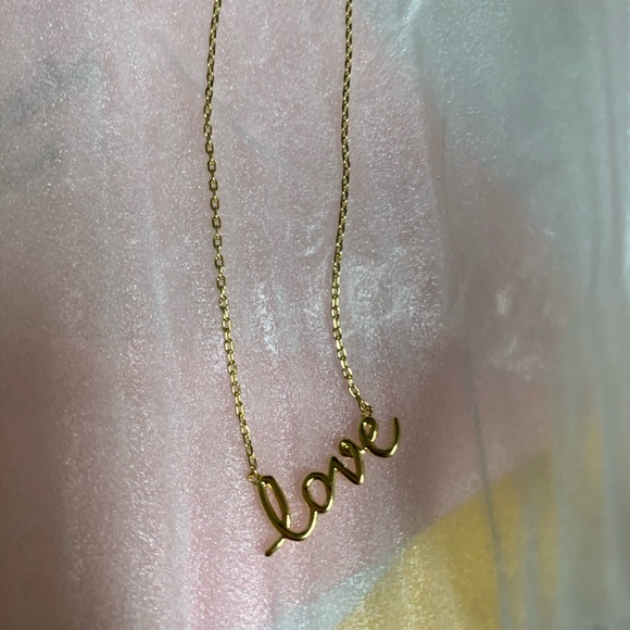Kate ♠️ Spade ♠️ “Love” Gold Necklace - Picture 2 of 6